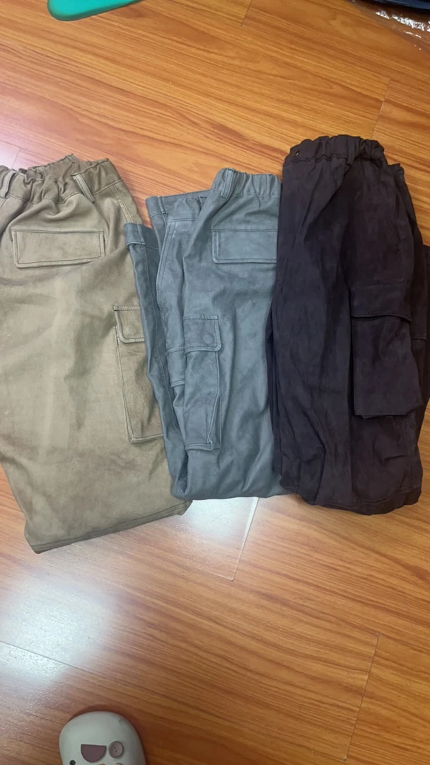 直播福利弹力羊工装裤反绒