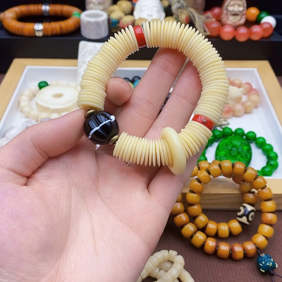 驼骨手串/手链15mm驼骨鸡油黄