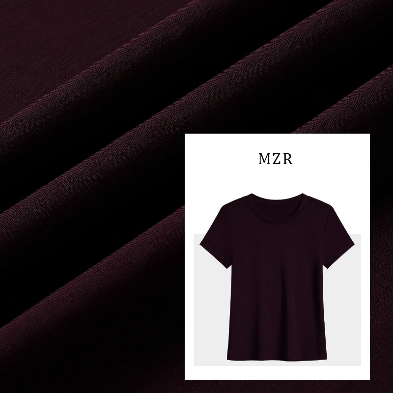 【极简风】专柜面膜T夏季新款莱赛尔圆领T恤女休闲修身短袖82506