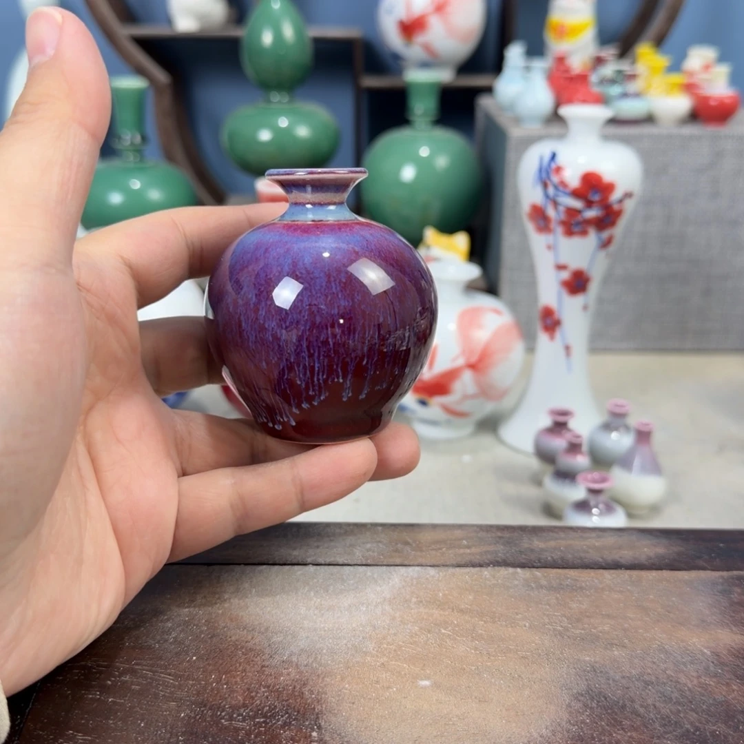 陶瓷手工小花器摆件