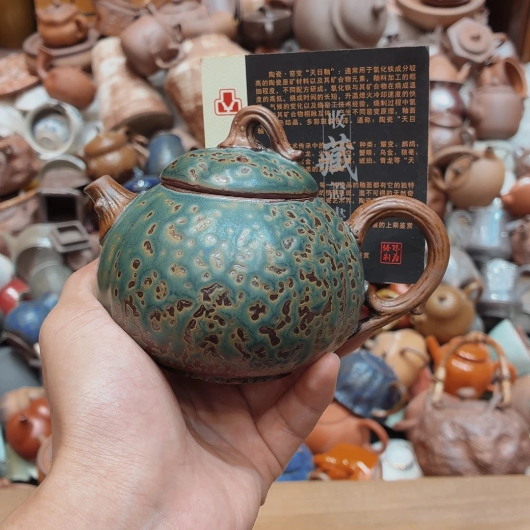 柴烧老岩泥高温茶器皿