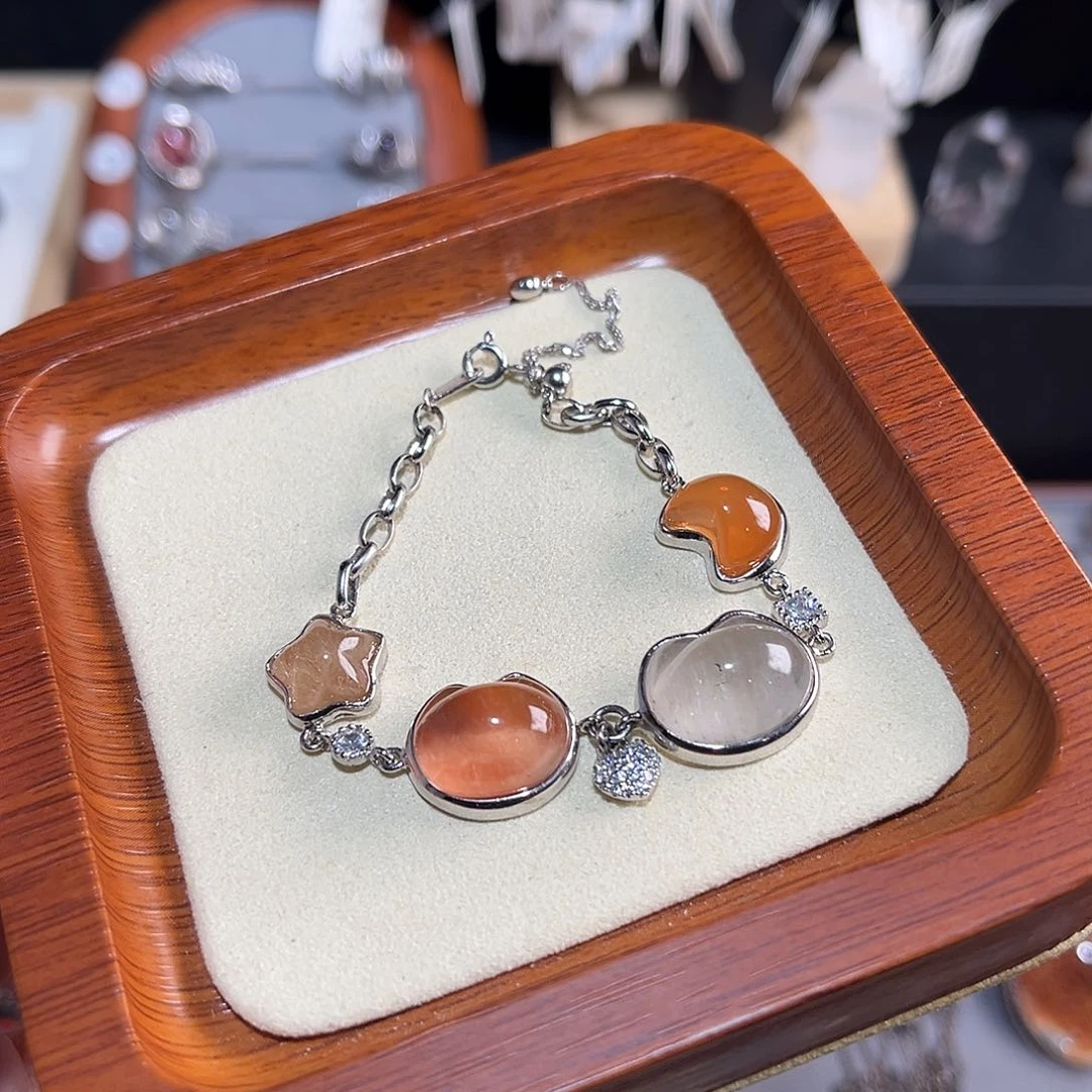 X***R水晶手链银S925镶嵌