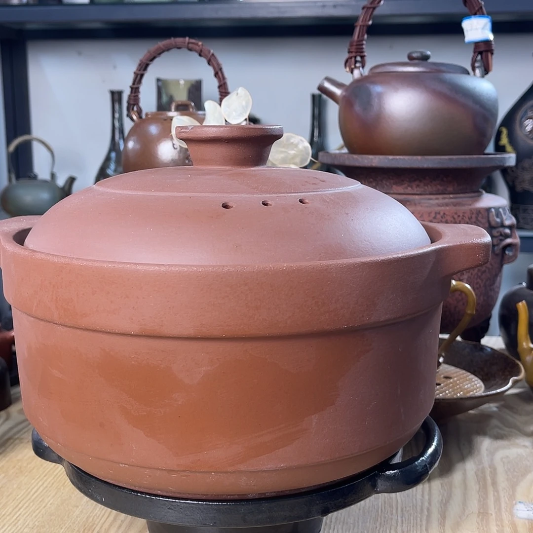 碟紫砂清水泥实用砂锅