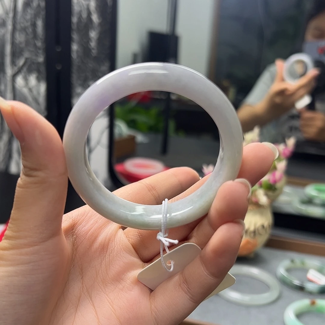 翡翠未镶嵌手镯52-53