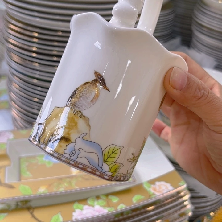瓷片琴瑟和鸣花篮一个微瑕
