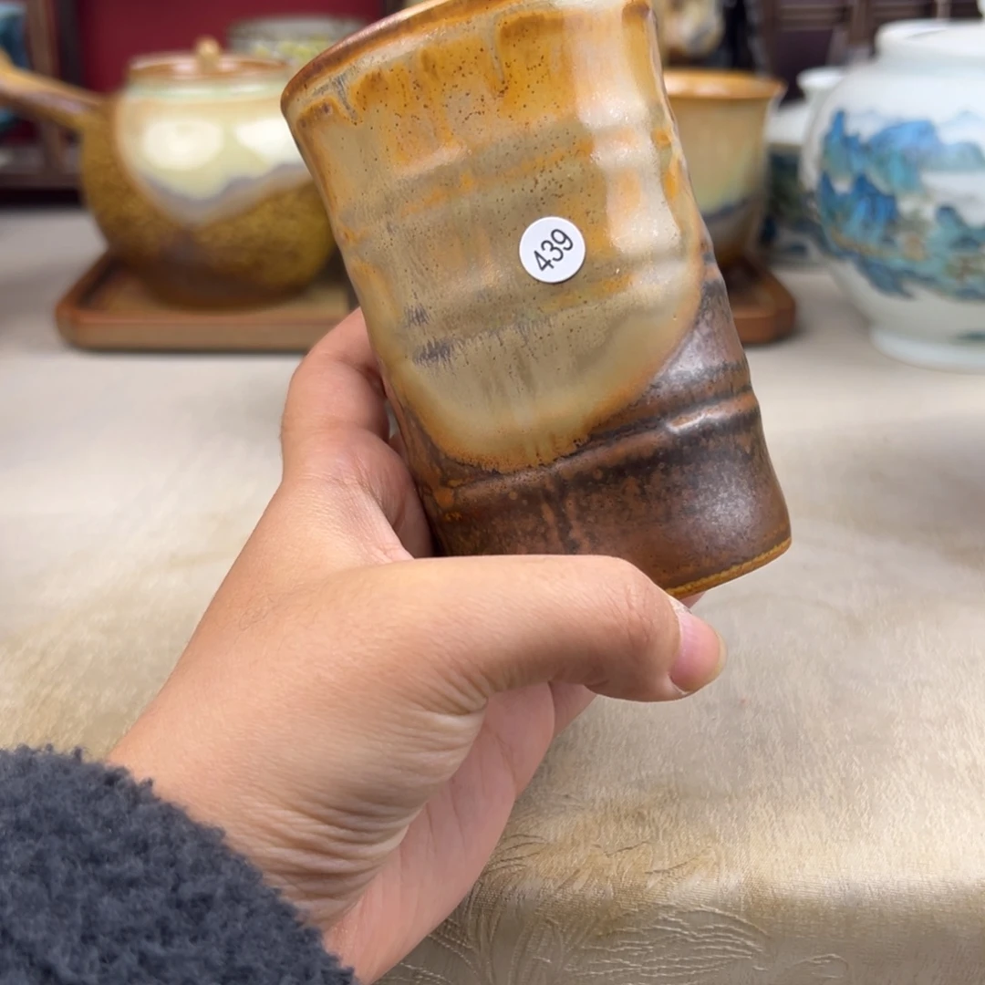 杯纯手工柴烧主人杯