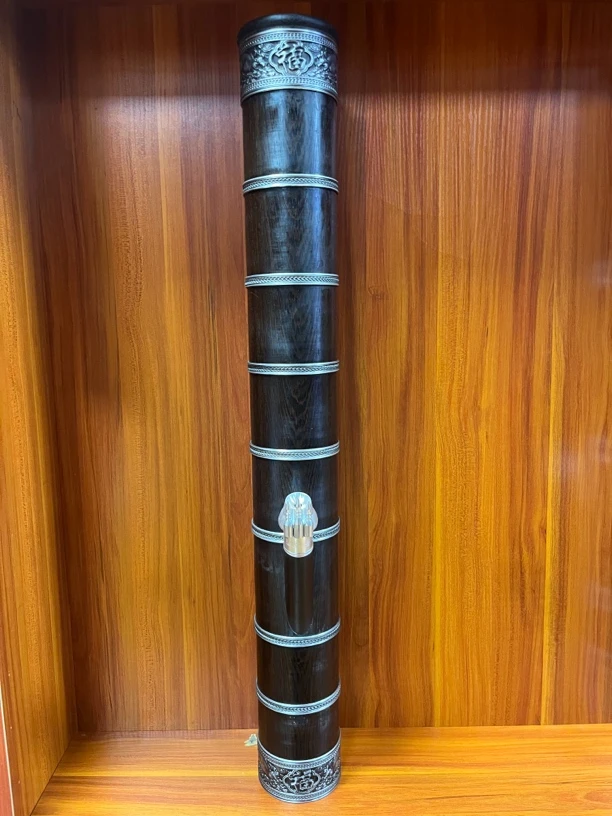 （鸡翅木九道复古包箍）云南实木特色水烟筒