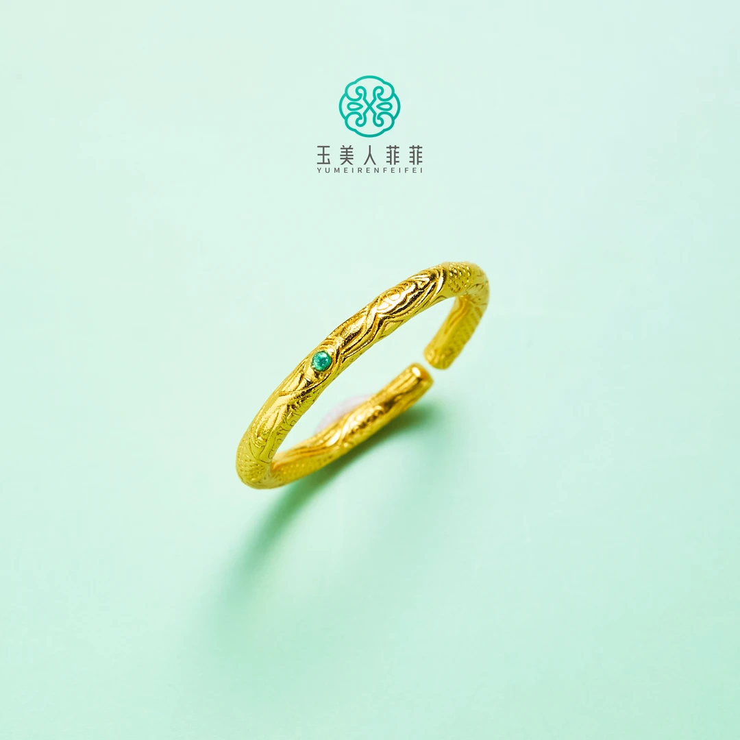 足银戒指 菲菲珠宝好~足银乾坤圈开口戒指