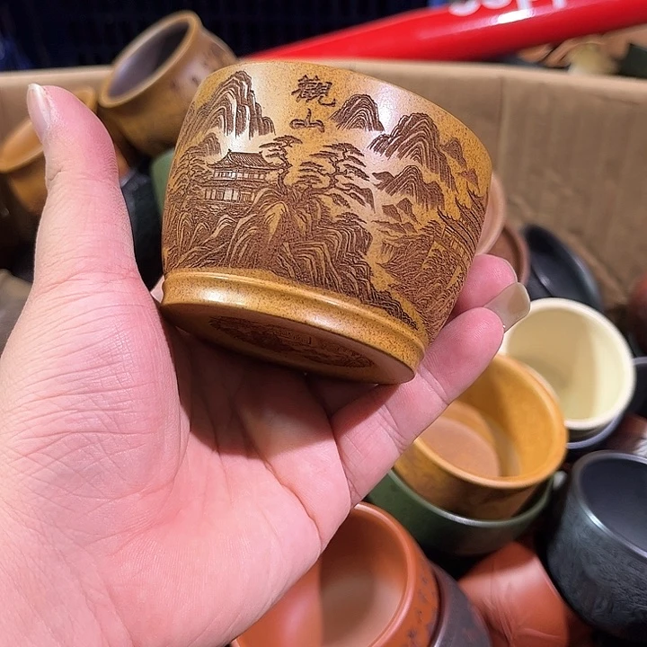 茶杯紫砂全手工紫砂主人杯