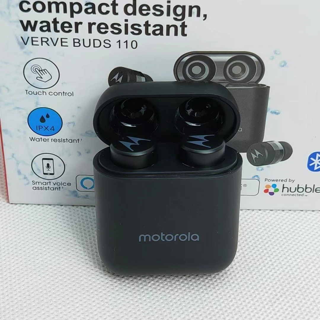 motorola无线蓝牙耳机入耳式降噪运动防汗续航通话蓝牙隐形耳机