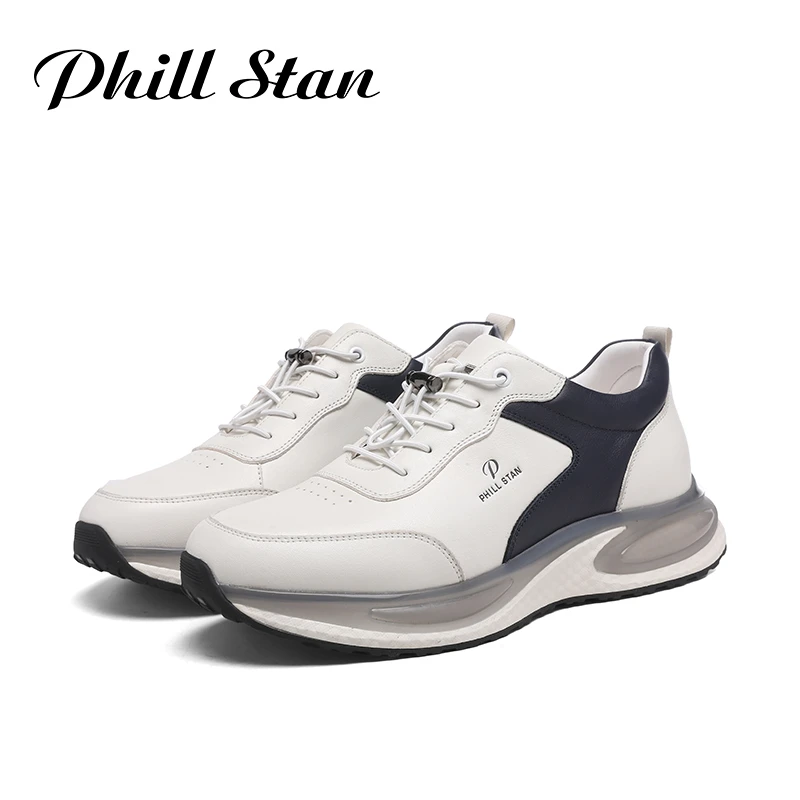 费尔狮丹PHILLSTAN/小牛皮+发泡底真皮休闲男鞋