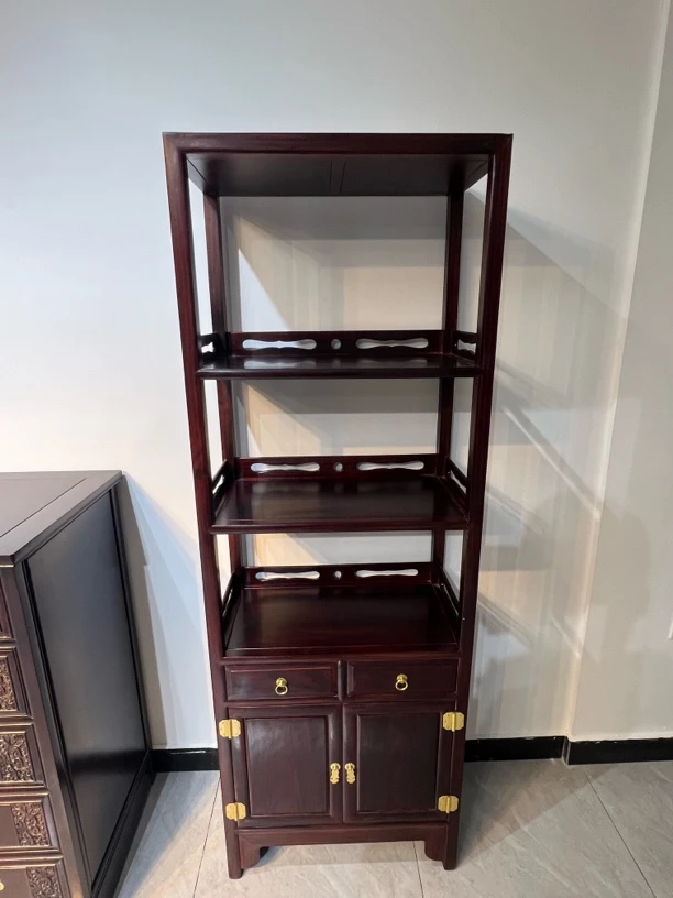九木红木家具 南美酸枝木 书架 储物架