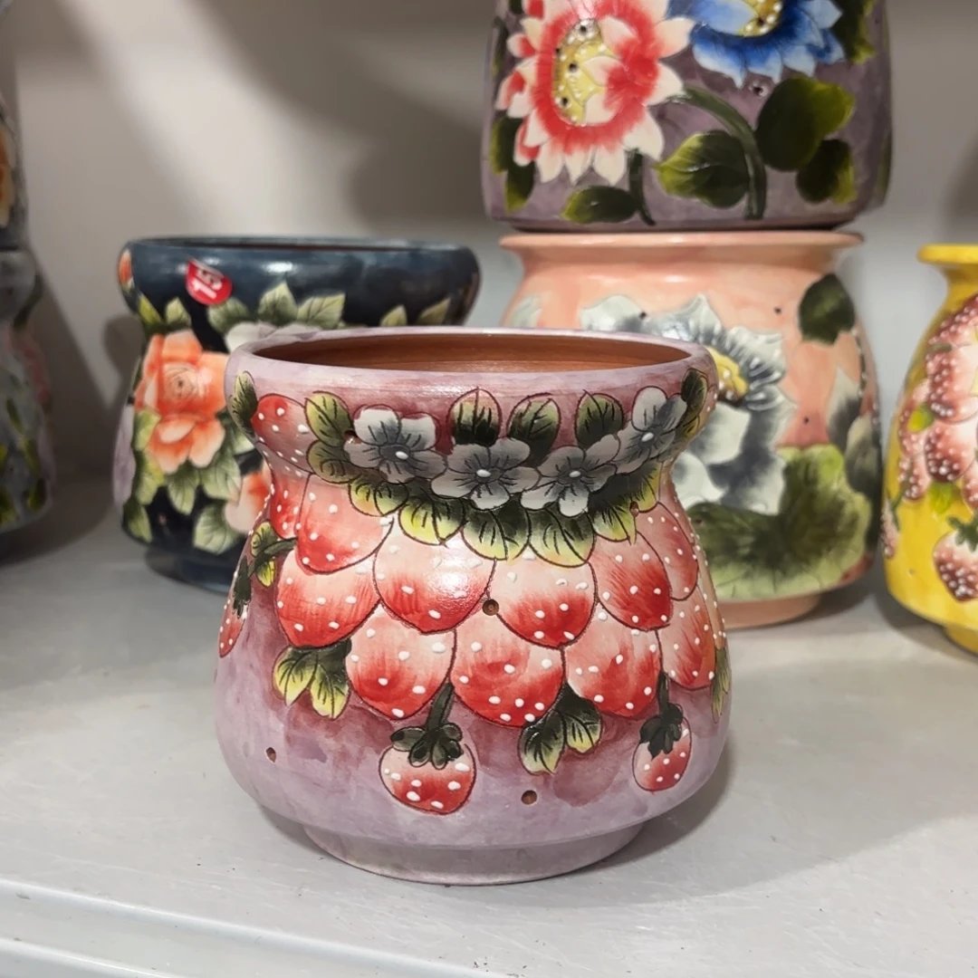 景德镇手绘花盆陶瓷10/11