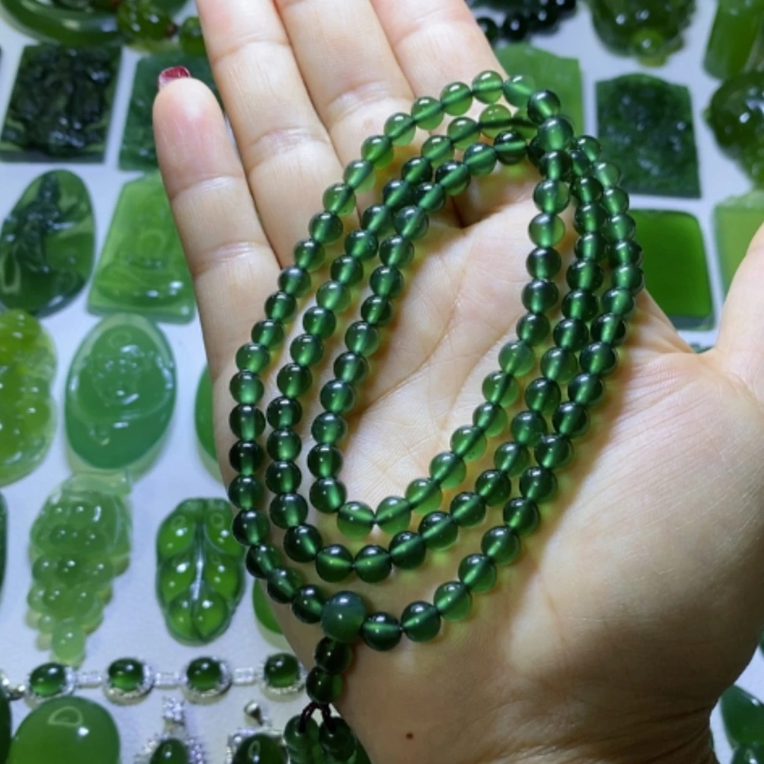 【闪购商品】蛇纹石玉手链未镶嵌