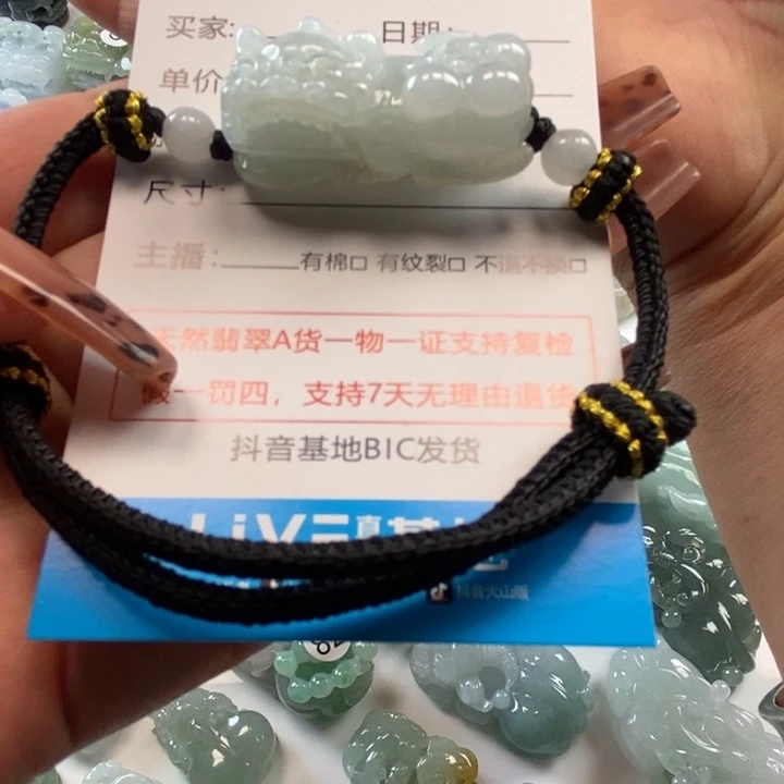 翡翠未镶嵌颈饰多人貔貅