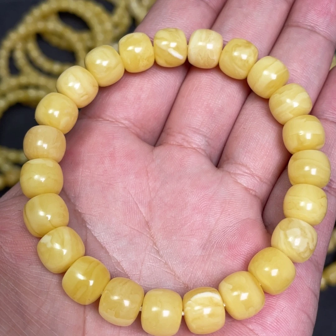 蜜蜡未镶嵌裸石蜜蜡手串10.2mm