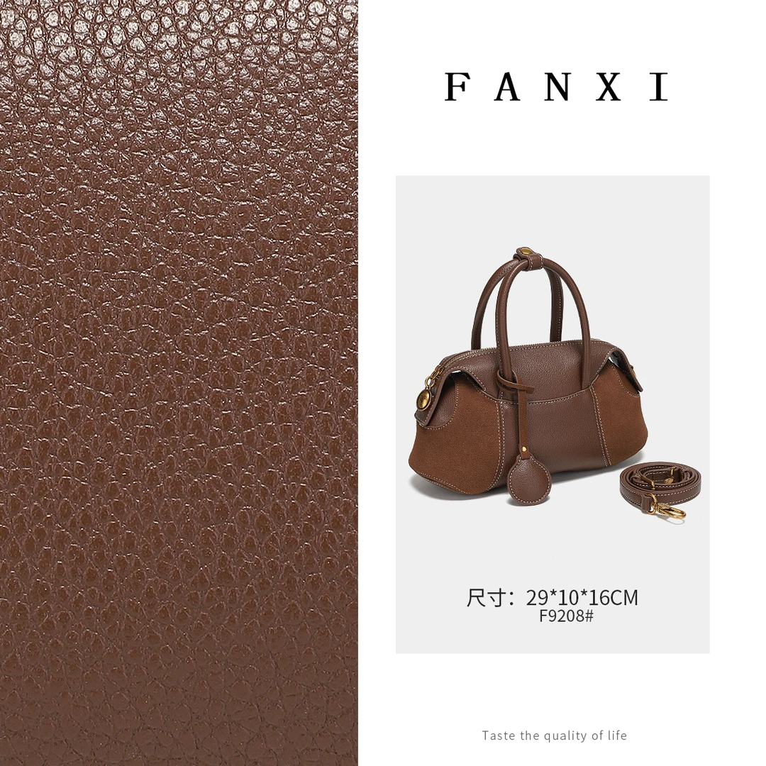 FANXI凡喜时尚潮流百搭轻奢手提包F9208棕色