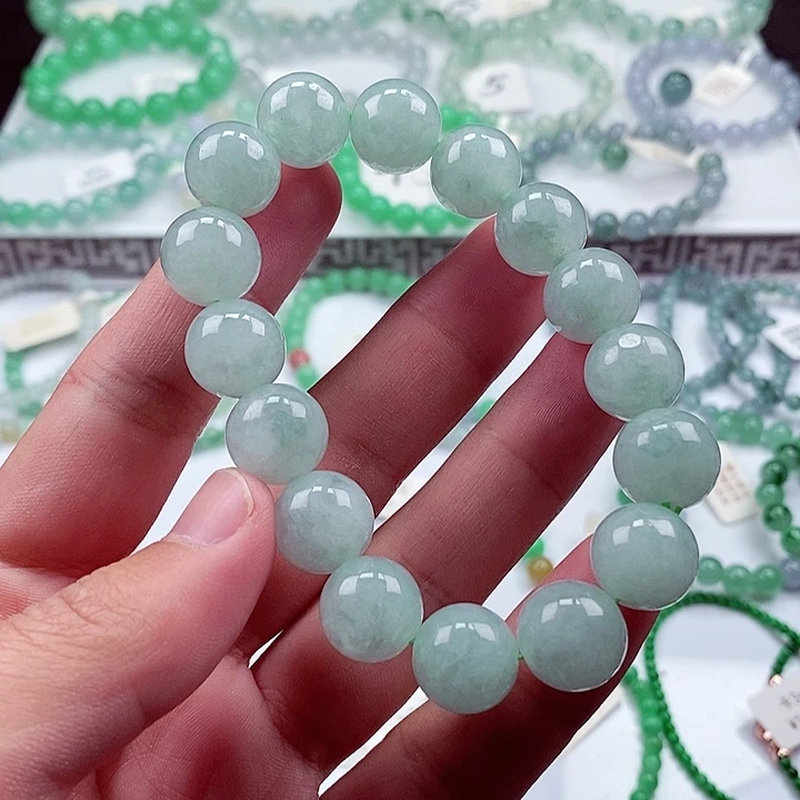 翡翠手链未镶嵌卡13
