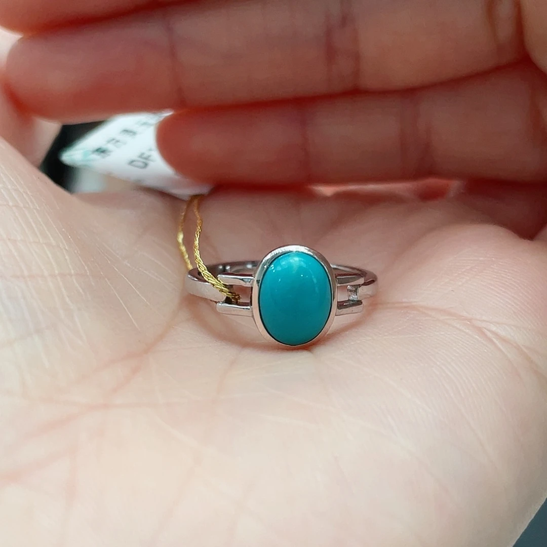 绿松石颈饰银S925镶嵌