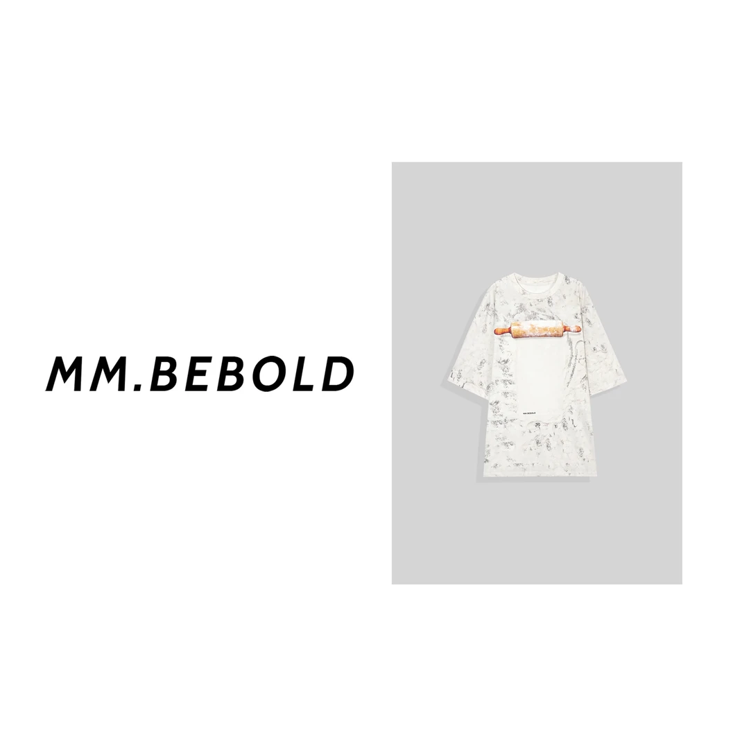 【妙姐精选】栖月 棉100 趣味印花图案短袖T恤XYXS817