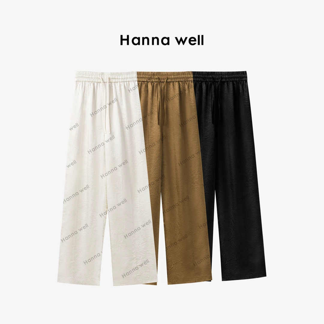 98号【年中狂欢】不退换！“醋酸流光裤” 冰凉肌理感醋酸裤 KZ4A3342