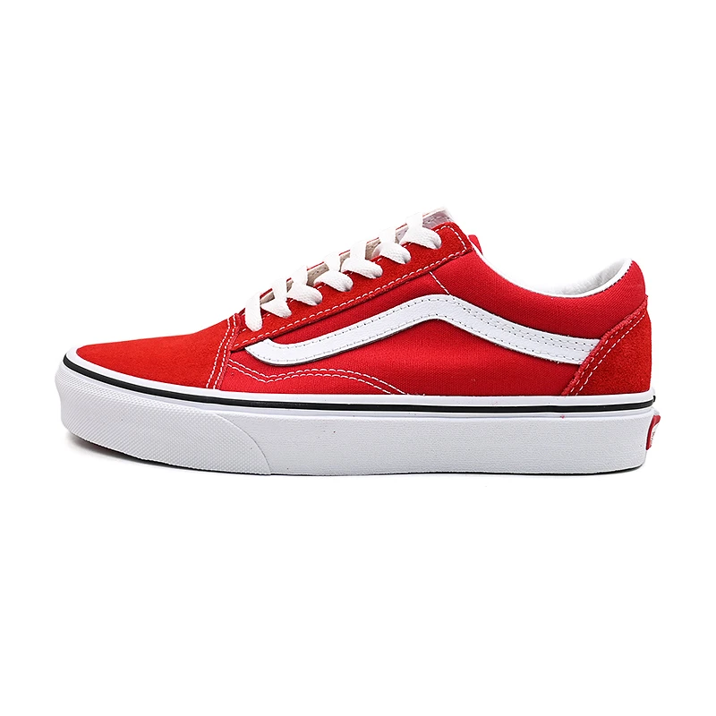 VANS范斯情侣款Old Skool低帮休闲鞋红色百搭板鞋VN0A4BV5JV6