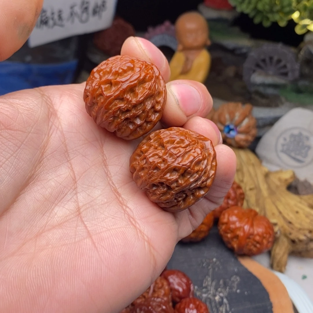 *****文玩核桃把件白狮子