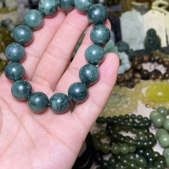 蛇纹石玉未镶嵌手链