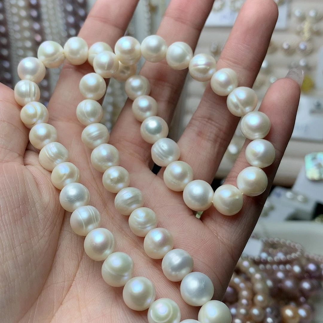 淡水珍珠9-10未镶嵌x21项链