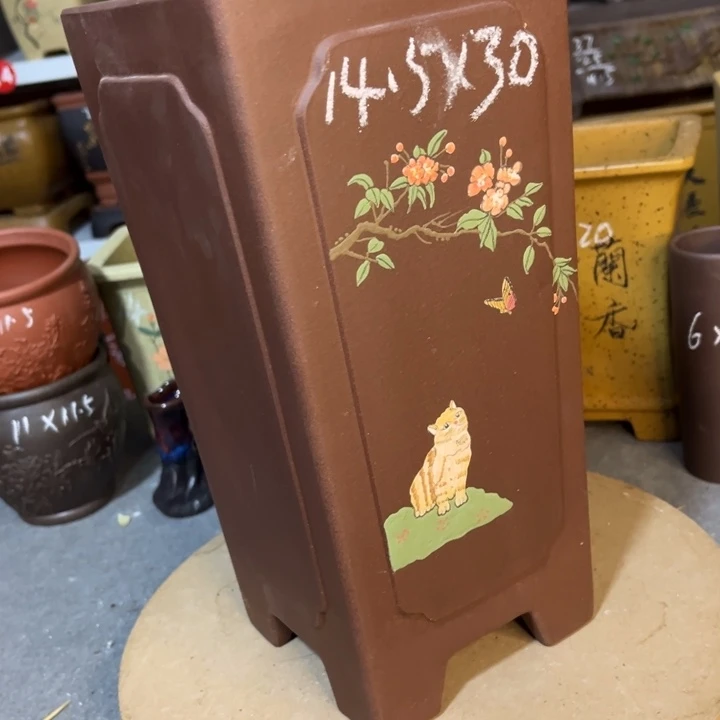 紫砂花盆紫砂花盆