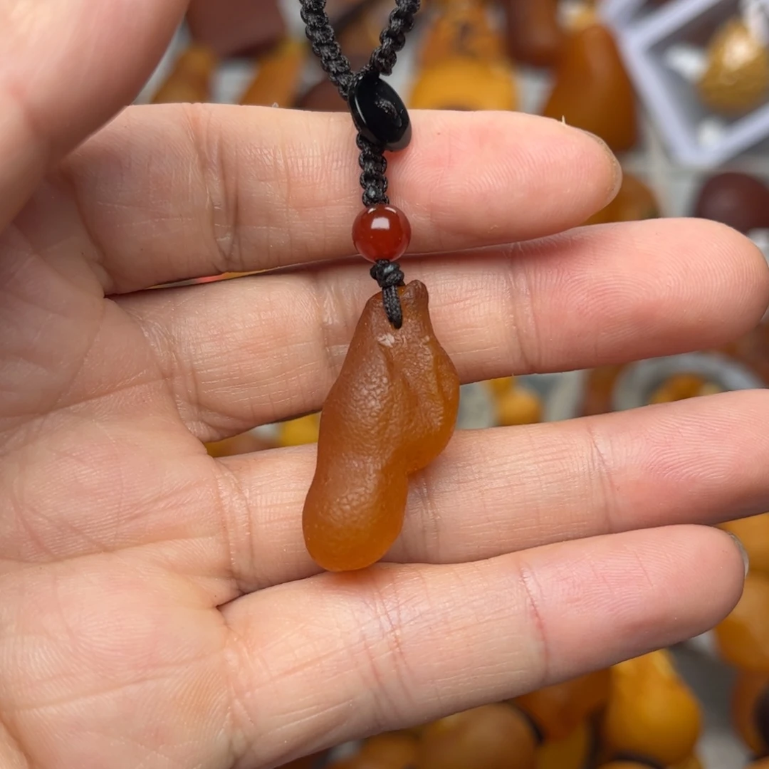 琥珀裸石未镶嵌天然蜜蜡吊坠