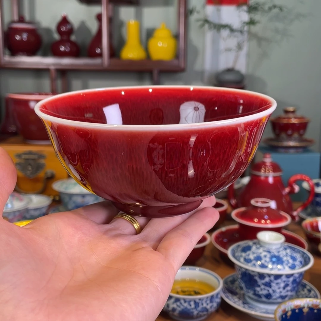 清欢雅玩原矿郎红福利碗