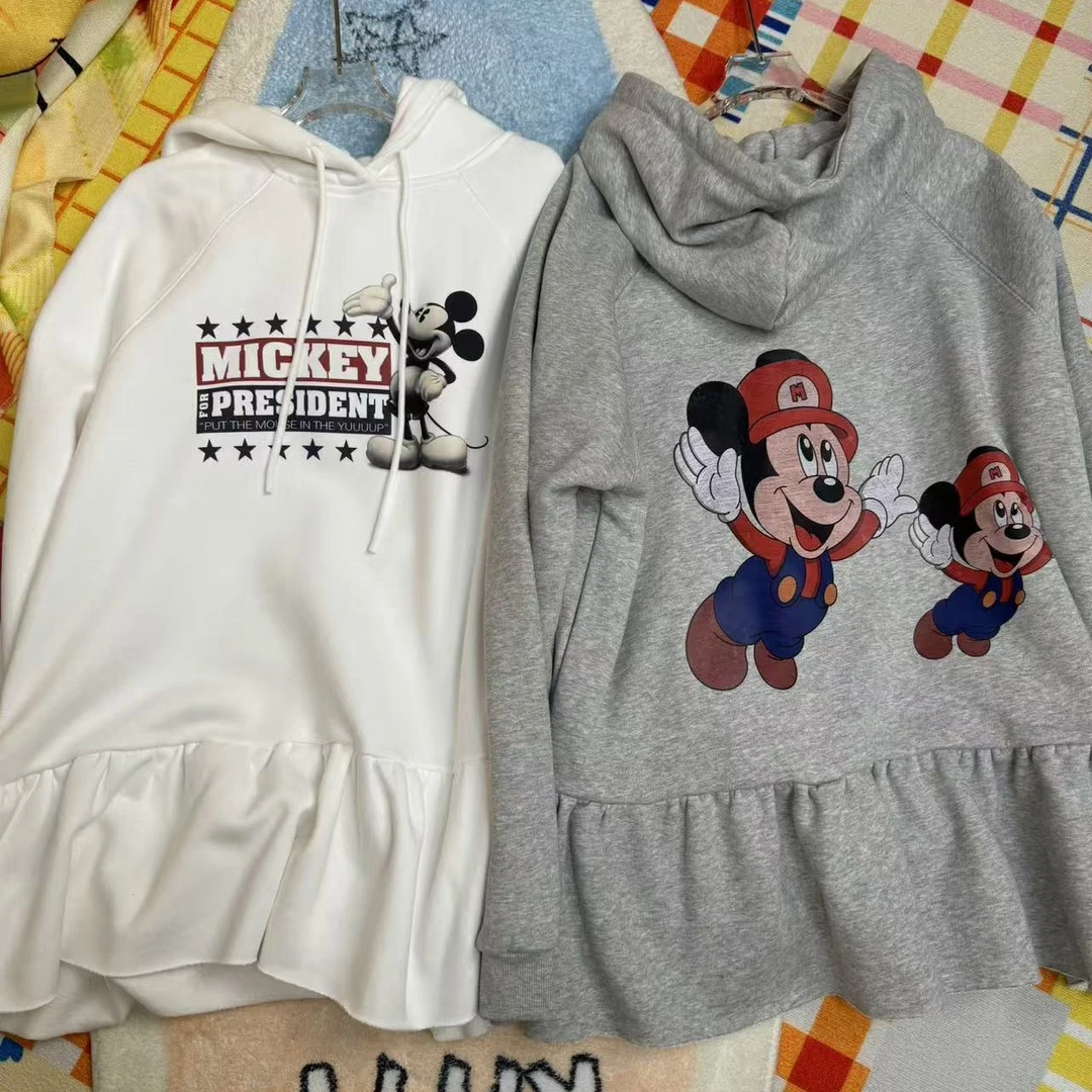 《晓辰推荐》冬连帽秋季宽松加绒印花套头字母带帽套头款卫衣