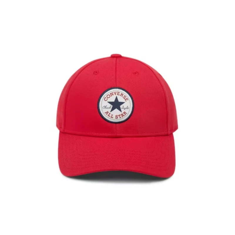 CONVERSE匡威男女同款星星贴片中国红运动休闲鸭舌帽10022135-A04