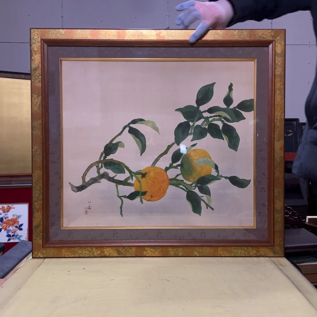 绘画九*s屏风框画茶空间设计