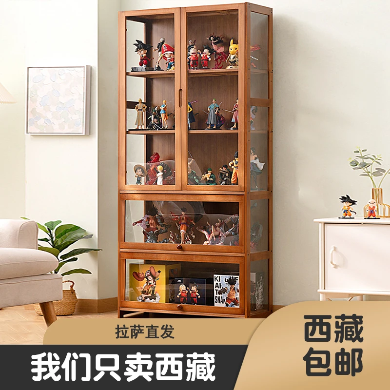 西藏包邮手办展示柜乐高亚克力展示架产品摆件玻璃柜台陈列柜子