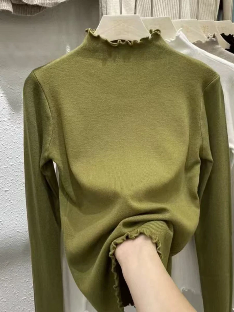 别致设计感小众长袖上衣洋气上衣女秋冬8038