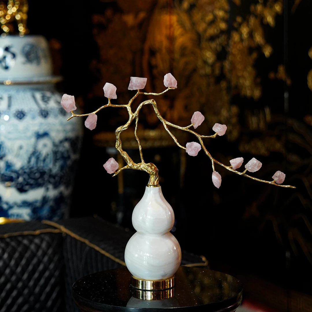 【本尼家】H04现代轻奢装饰水晶葫芦客厅电视柜摆设玄关摆件