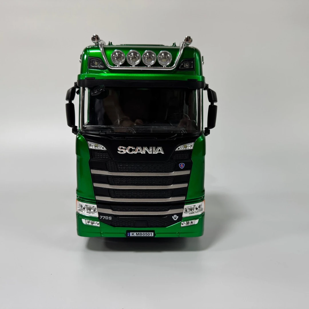 新款汇纳501绿色斯堪尼亚仿真造型升级版本全比例送礼