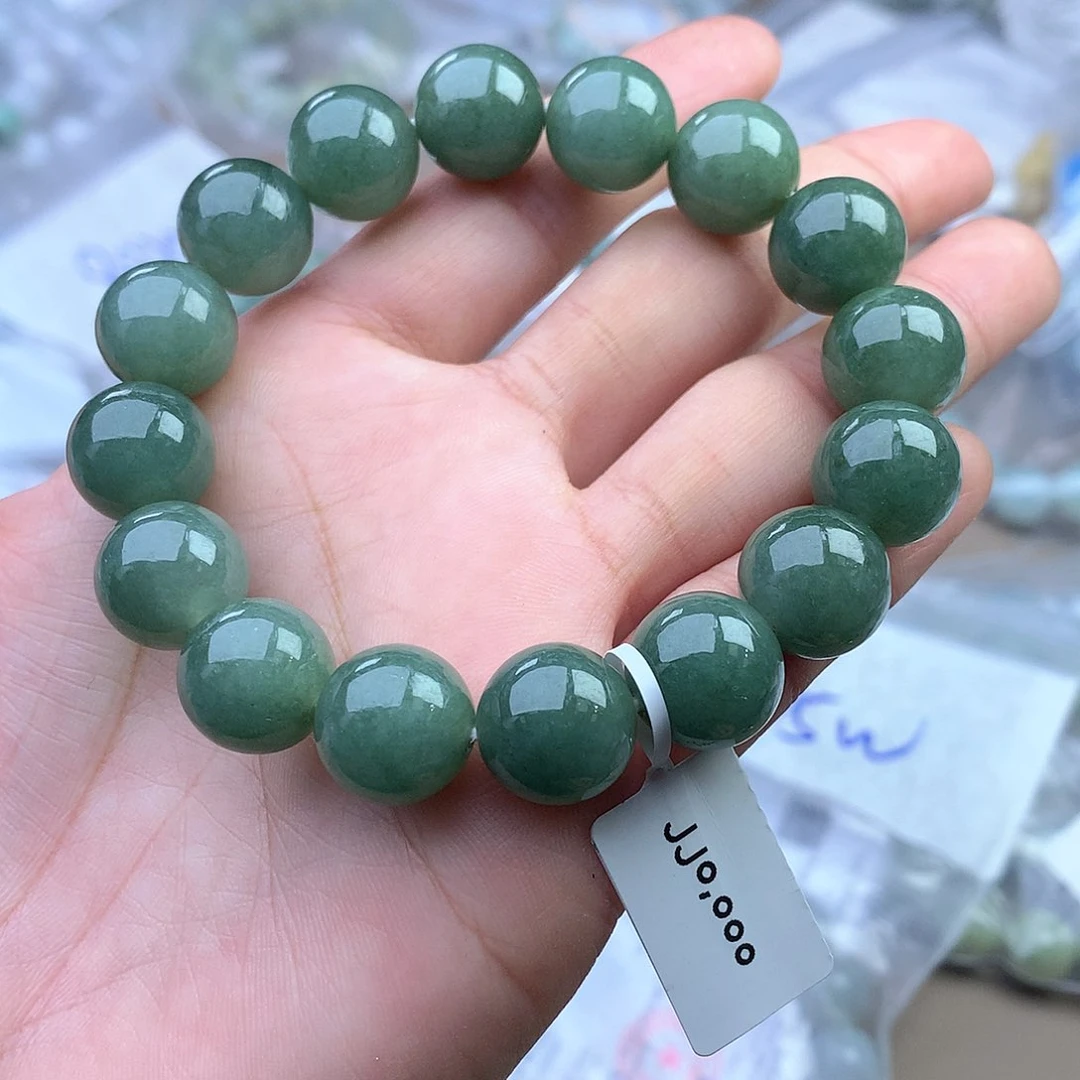 未镶嵌手串搭配定制翡翠