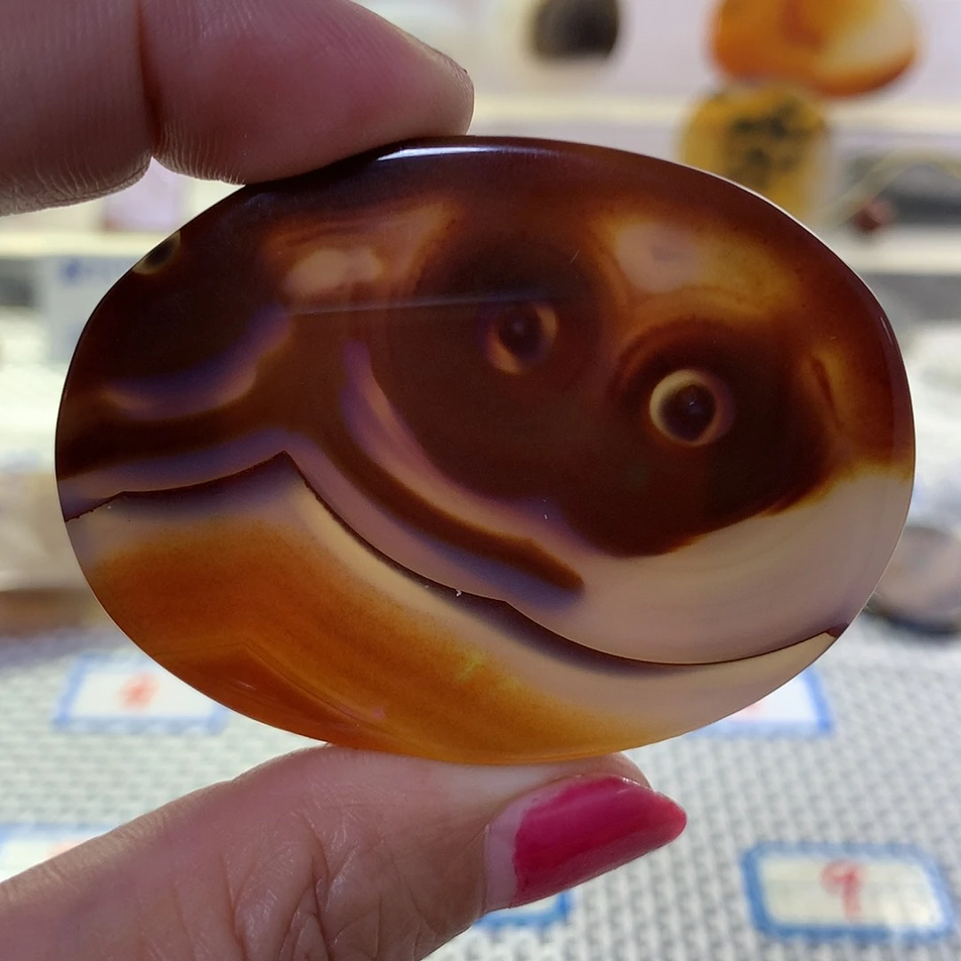 玛瑙/玉髓吊坠(不含链)未镶嵌冷*河