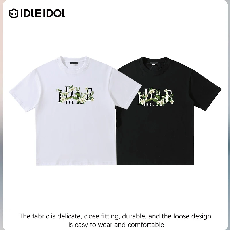 欧若风樊花漾彩奢侈品男士t恤高级男装气场强大高级感男装短袖男