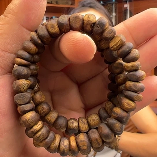 手串沉香白棋虫漏0.8多样性发货1条