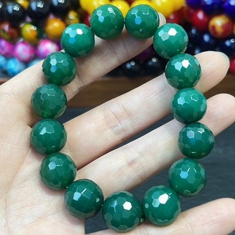 玛瑙未镶嵌手饰极光绿14