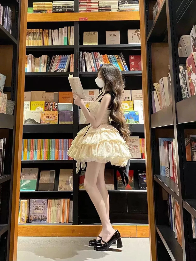 实体店现货【雾野告白】抱抱熊Lolita原创设计小花嫁萌款