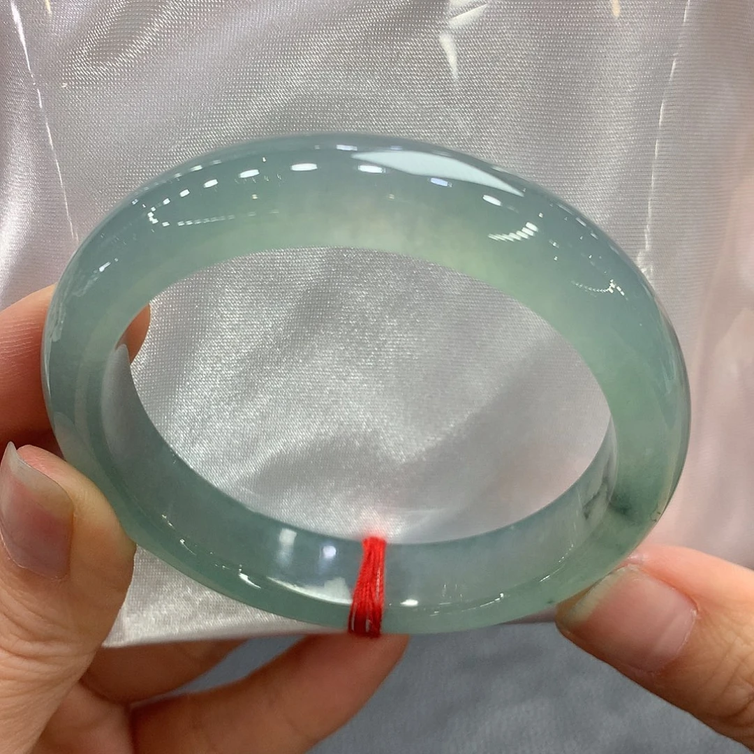 翡翠未镶嵌手镯55.4正圈