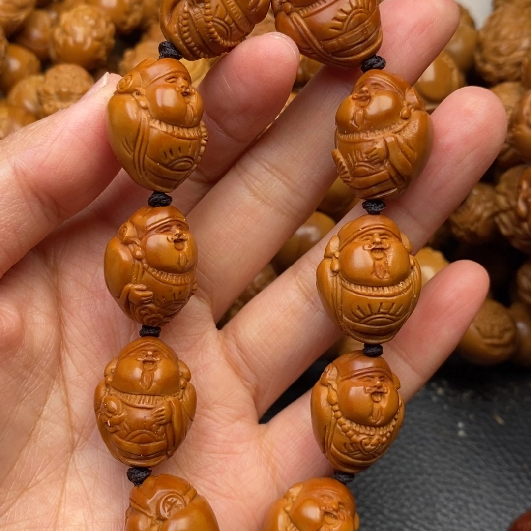 手串橄榄核鲨鱼背财神