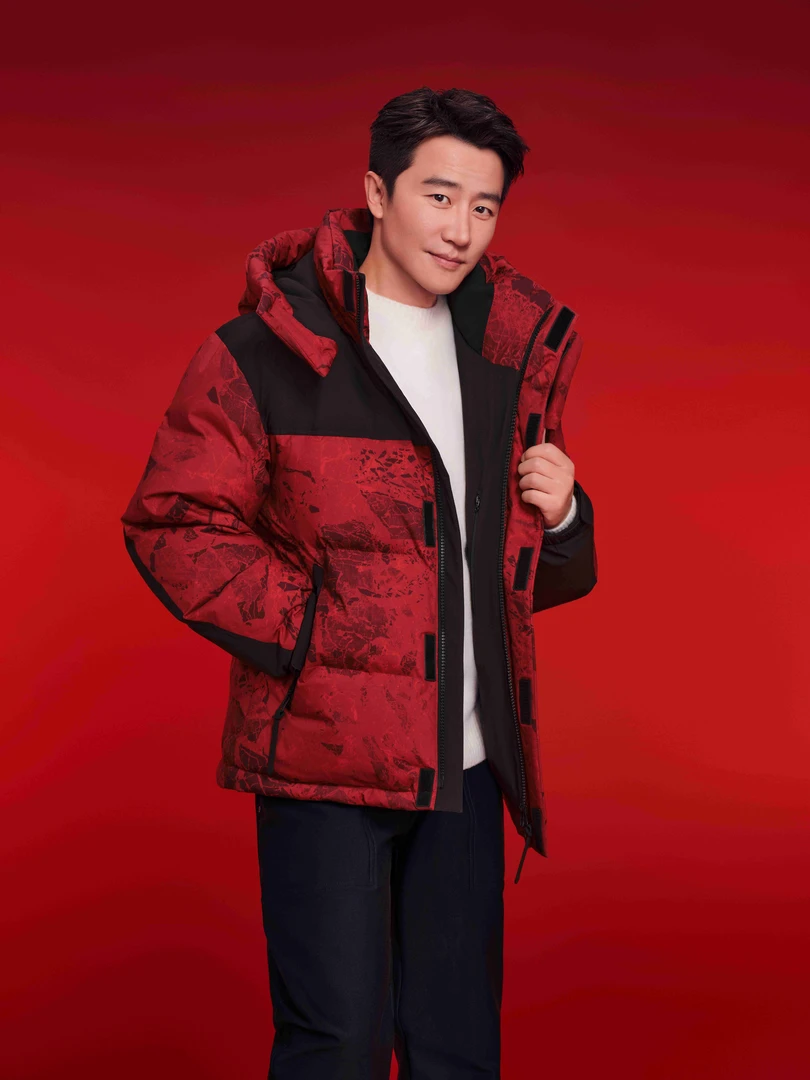 坦博尔24冬新款羽绒服可脱卸帽运动TAF550367A