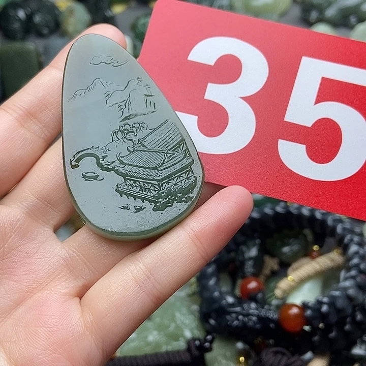 和田玉未镶嵌颈饰