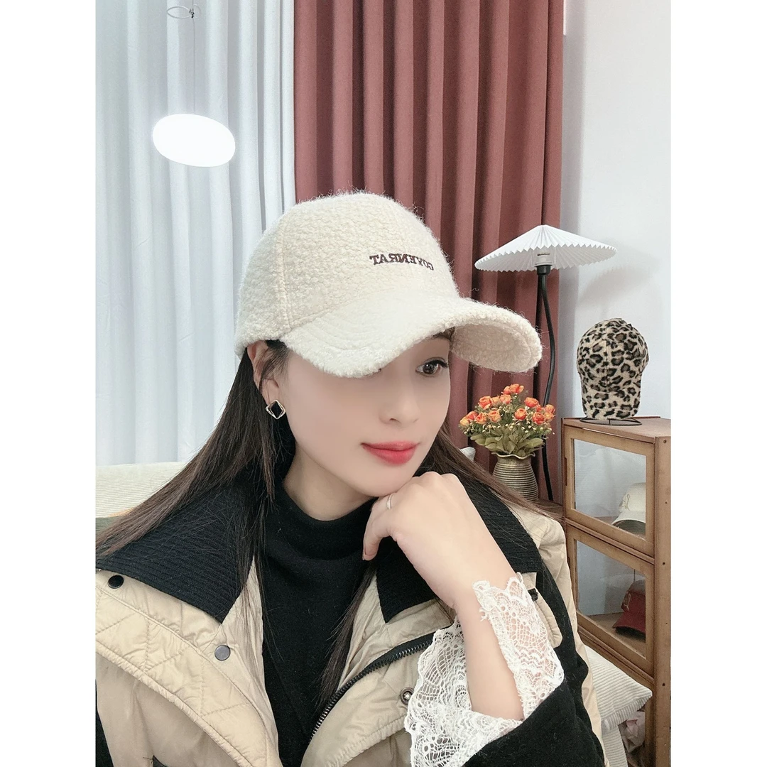 【羊毛COYERAT】冬帽加绒加厚刺绣网红时尚保暖羊毛球帽冬季户外